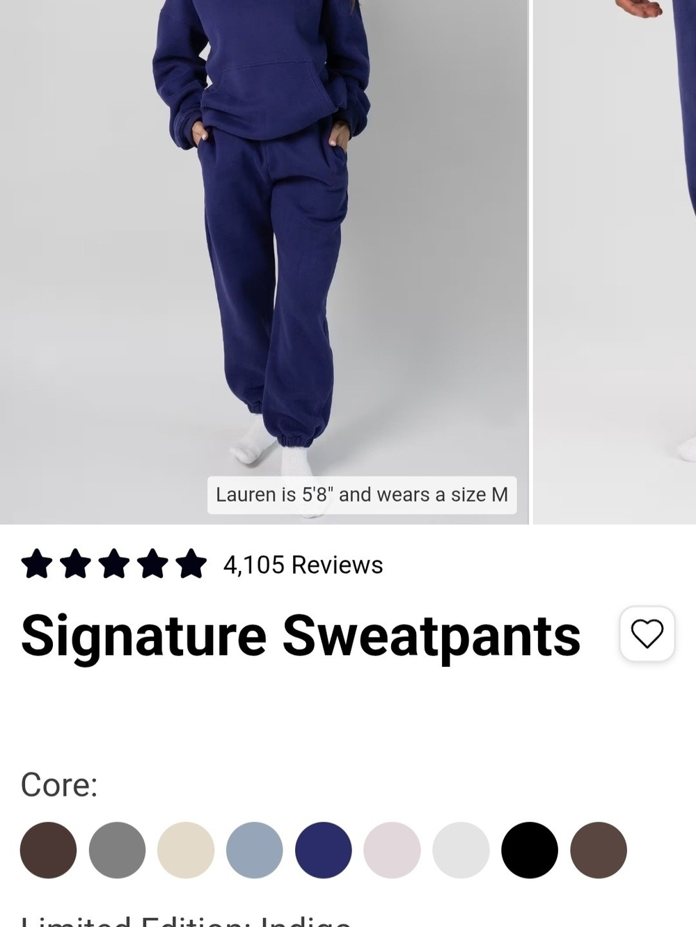 Comfrt Signature Sweatpants in Indigo - 2XL